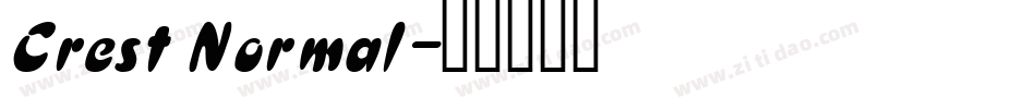 Crest Normal字体转换